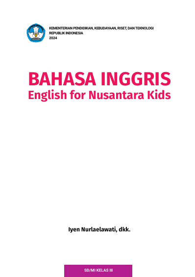 Bahasa Inggris: English for Nusantara Kids untuk SD/MI Kelas III